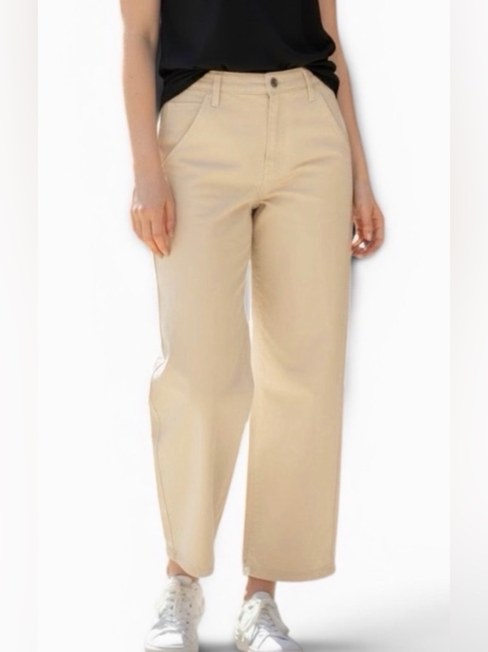 NWT Banana Republic Women's Hi-Rise Relaxed Fit Ecru Jeans - Size 16